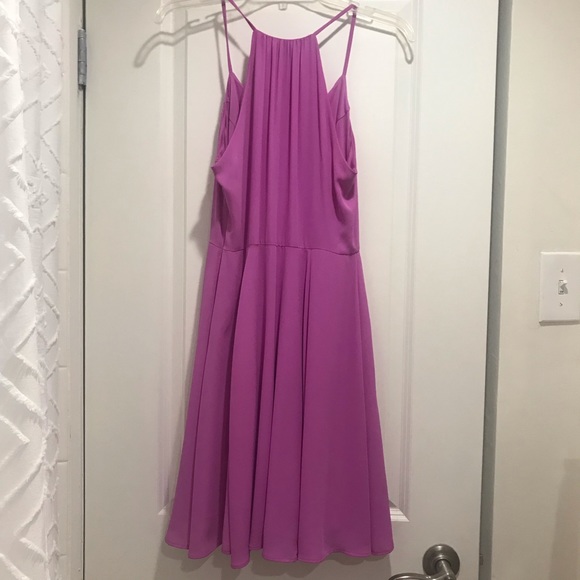 Express Hot Pink Spaghetti Strap Mini Dress - Picture 3 of 5